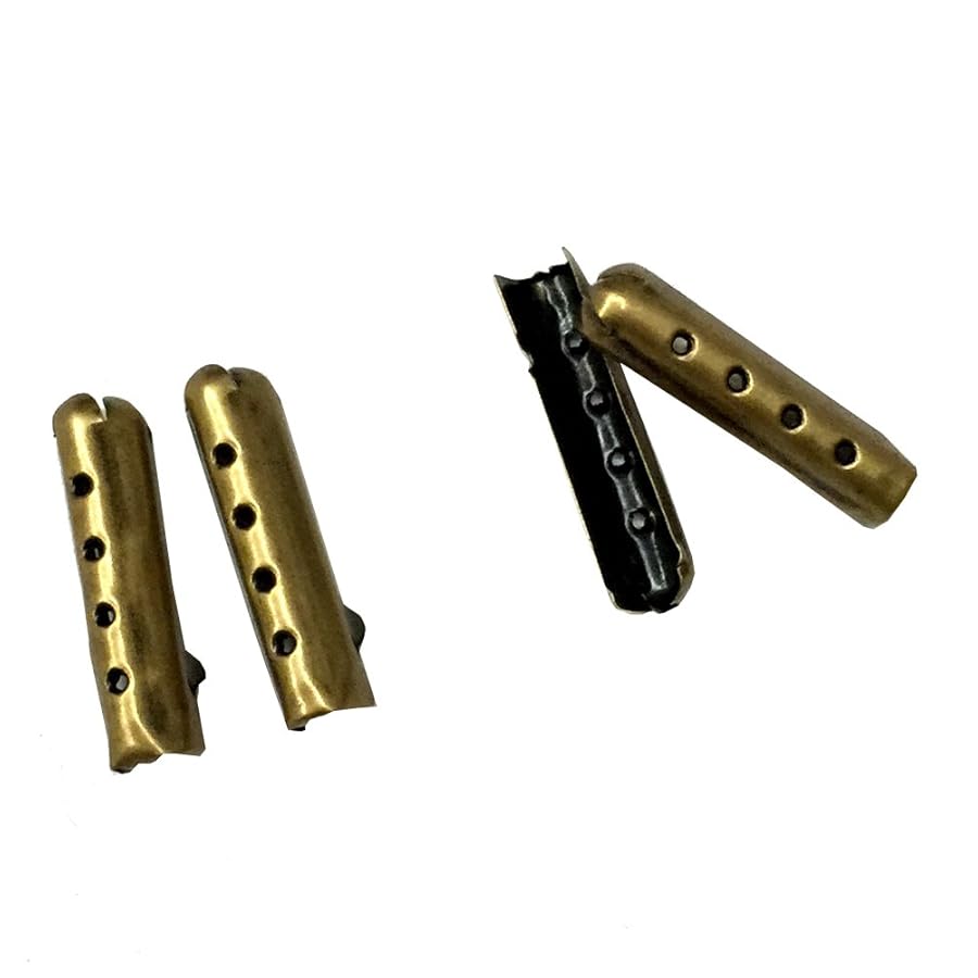 aglet　1001 Shop Cylinder Metal Plated Aglets | Flat Black Shoe Tips